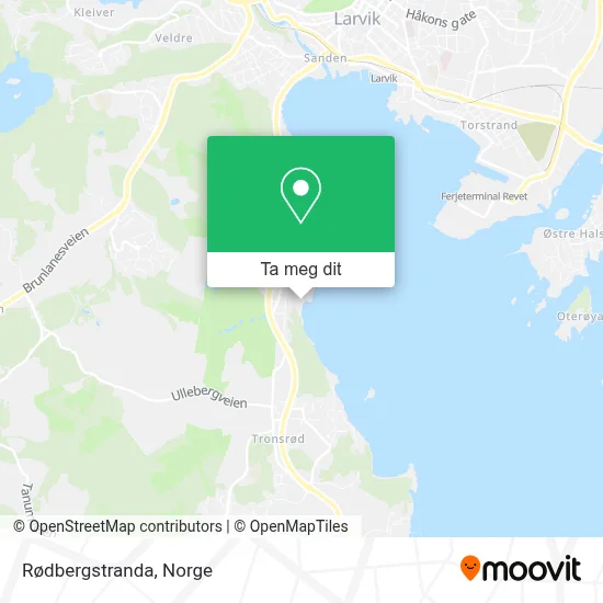 Rødbergstranda kart