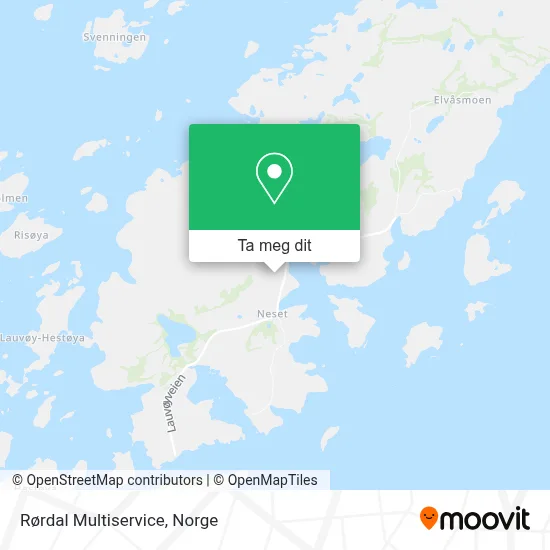 Rørdal Multiservice kart