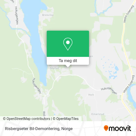 Risbergseter Bil-Demontering kart