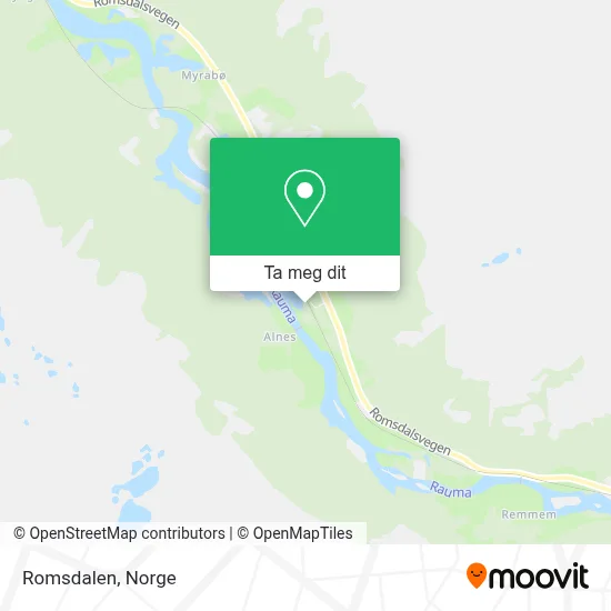 Romsdalen kart
