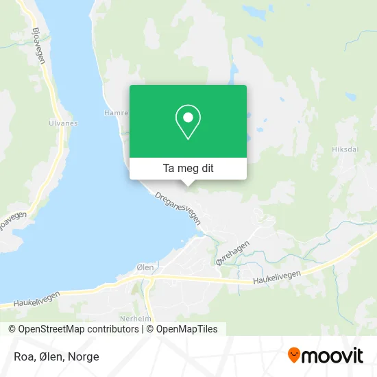 Roa, Ølen kart
