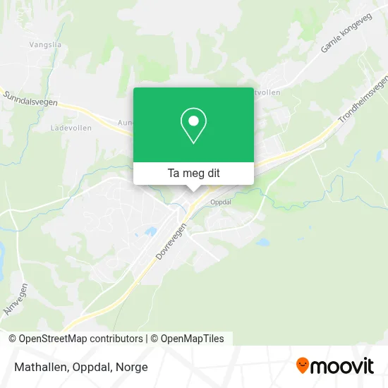 Mathallen, Oppdal kart