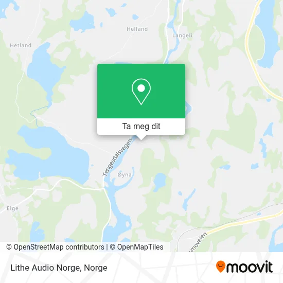 Lithe Audio Norge kart
