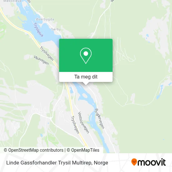 Linde Gassforhandler Trysil Multirep kart