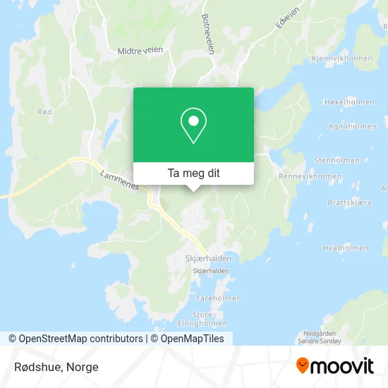 Rødshue kart