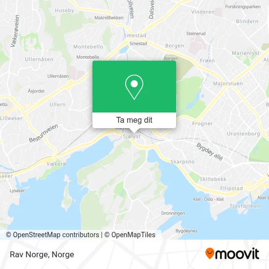 Rav Norge kart