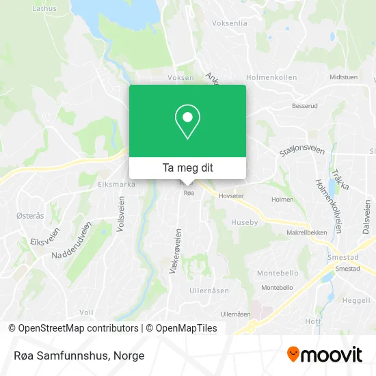 Røa Samfunnshus kart