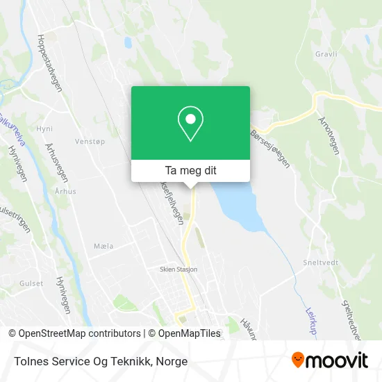 Tolnes Service Og Teknikk kart