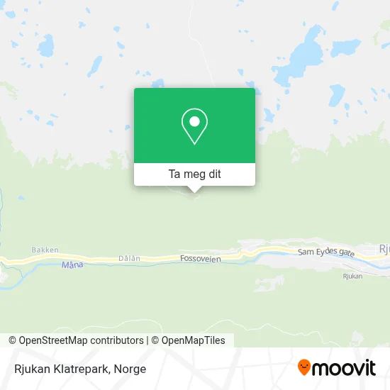 Rjukan Klatrepark kart