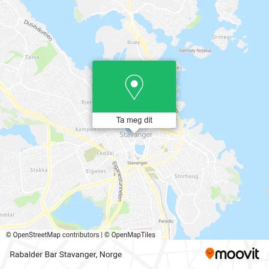 Rabalder Bar Stavanger kart
