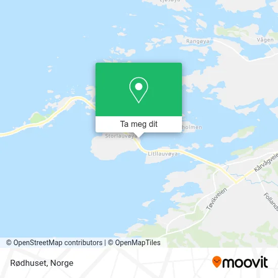 Rødhuset kart