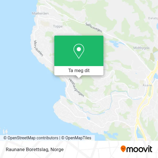 Raunane Borettslag kart