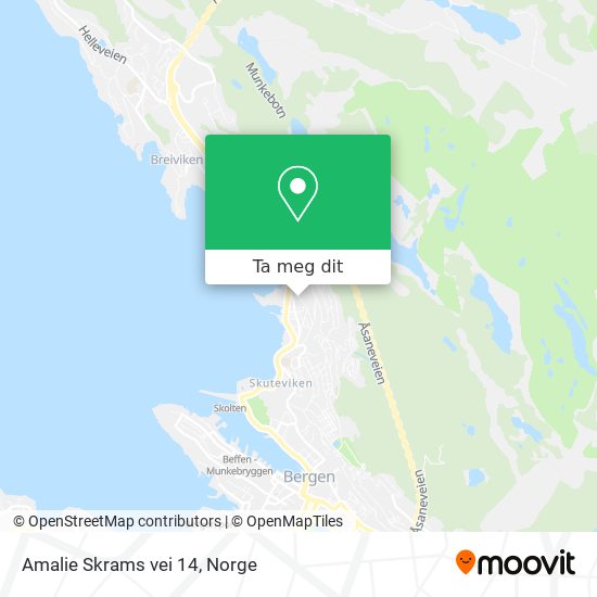 Amalie Skrams vei 14 kart