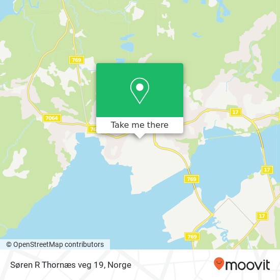 Søren R Thornæs veg 19 kart