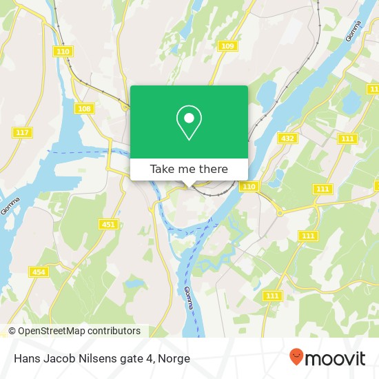 Hans Jacob Nilsens gate 4 kart