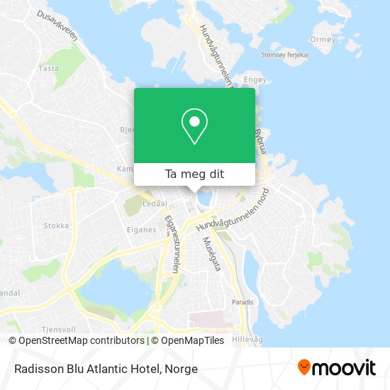 Radisson Blu Atlantic Hotel kart