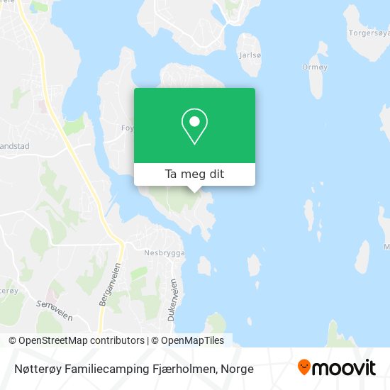 Nøtterøy Familiecamping Fjærholmen kart