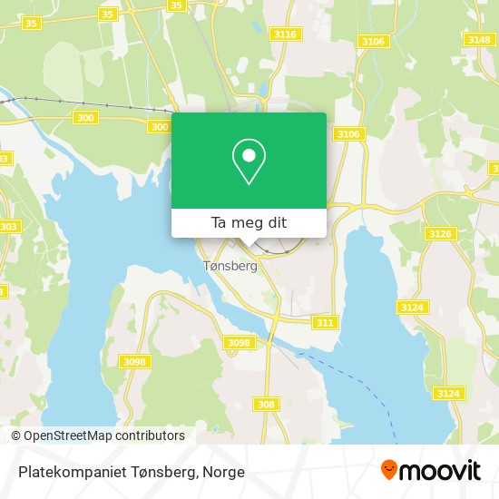 Platekompaniet Tønsberg kart