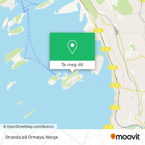 Stranda på Ormøya kart