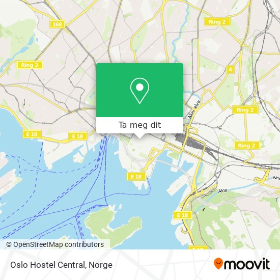 Oslo Hostel Central kart