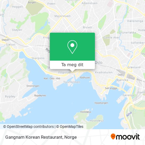 Gangnam Korean Restaurant kart