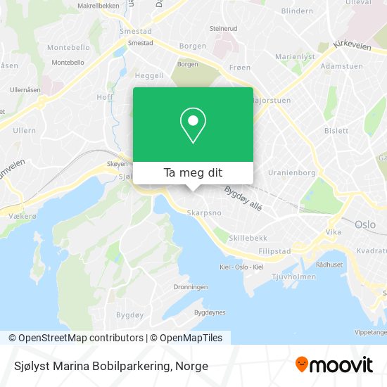 Sjølyst Marina Bobilparkering kart