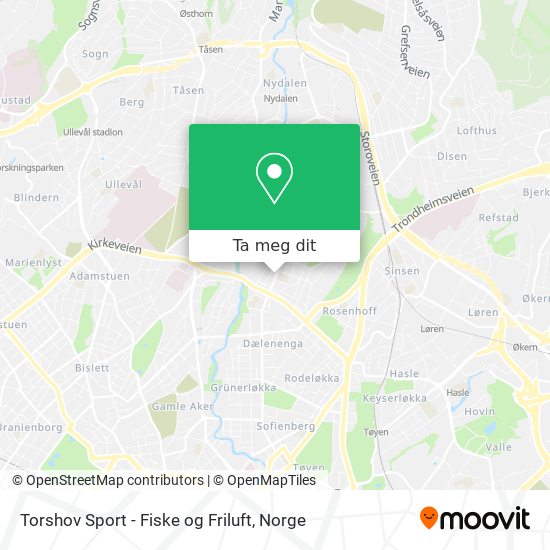 Torshov Sport - Fiske og Friluft kart
