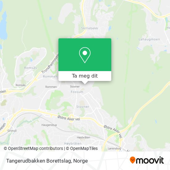 Tangerudbakken Borettslag kart