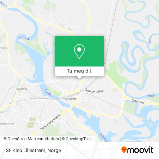 SF Kino Lillestrøm kart