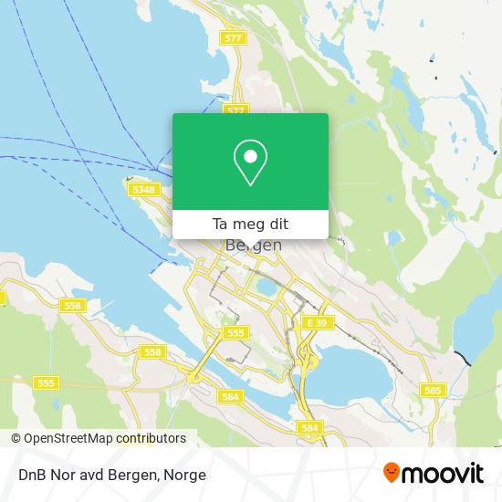 DnB Nor avd Bergen kart