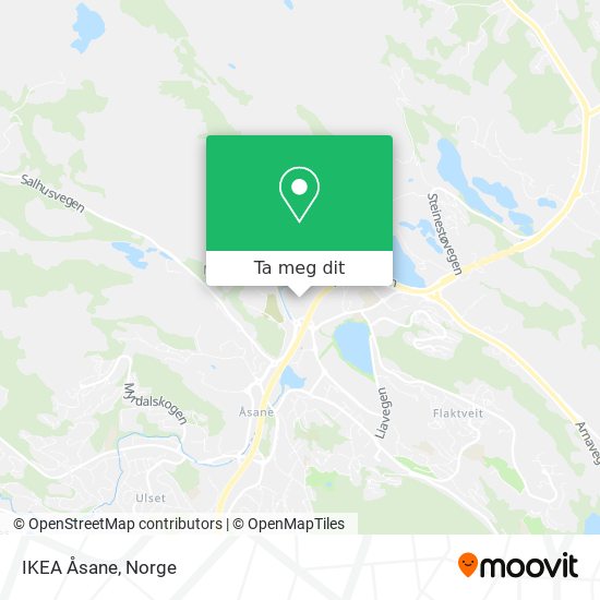 IKEA Åsane kart