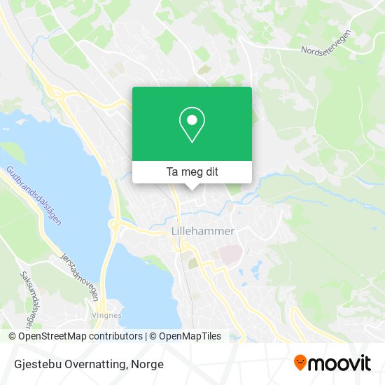 Gjestebu Overnatting kart