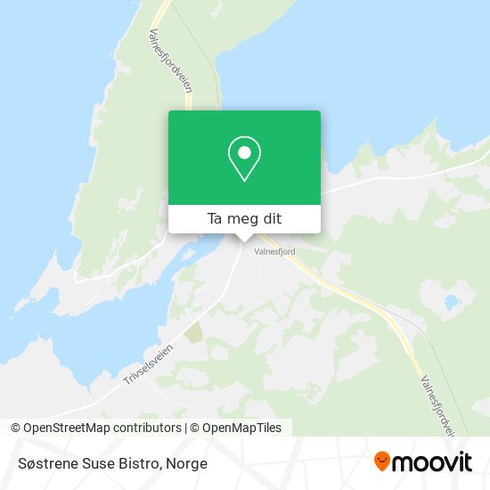 Søstrene Suse Bistro kart