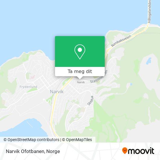 Narvik Ofotbanen kart