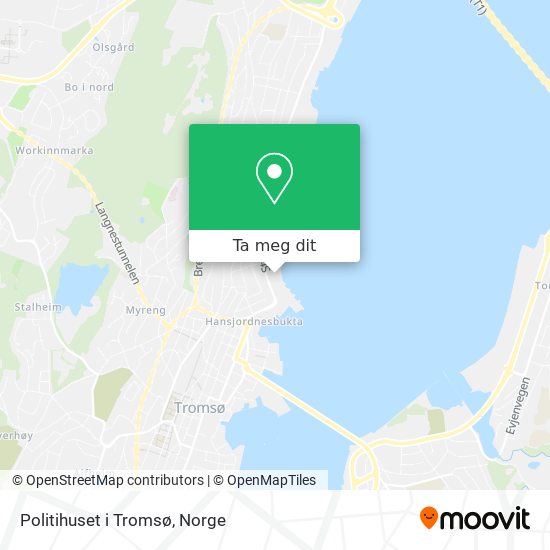 Politihuset i Tromsø kart
