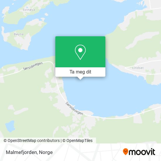 Malmefjorden kart