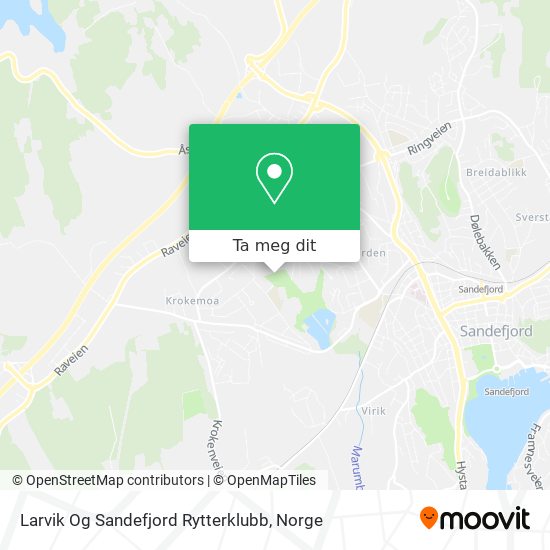 Larvik Og Sandefjord Rytterklubb kart