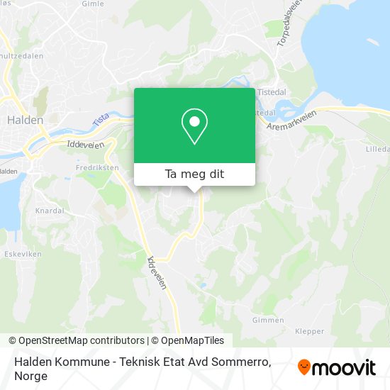 Halden Kommune - Teknisk Etat Avd Sommerro kart