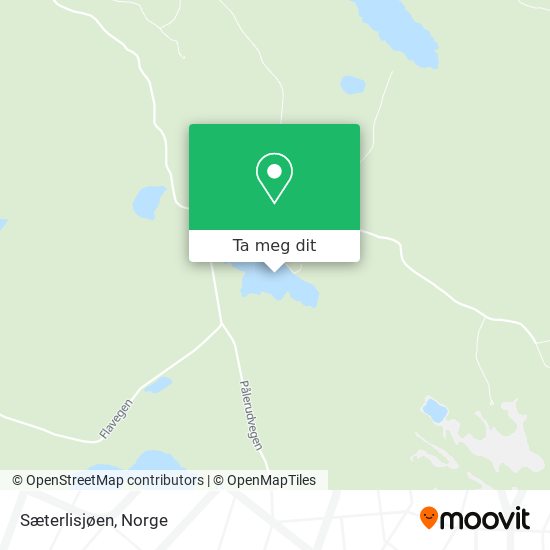 Sæterlisjøen kart