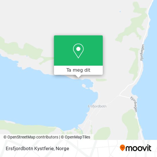Ersfjordbotn Kystferie kart