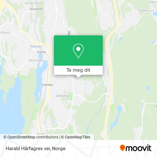 Harald Hårfagres vei kart