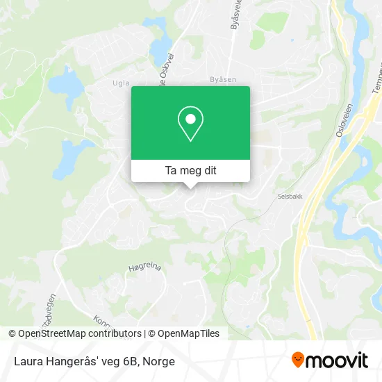 Laura Hangerås' veg 6B kart
