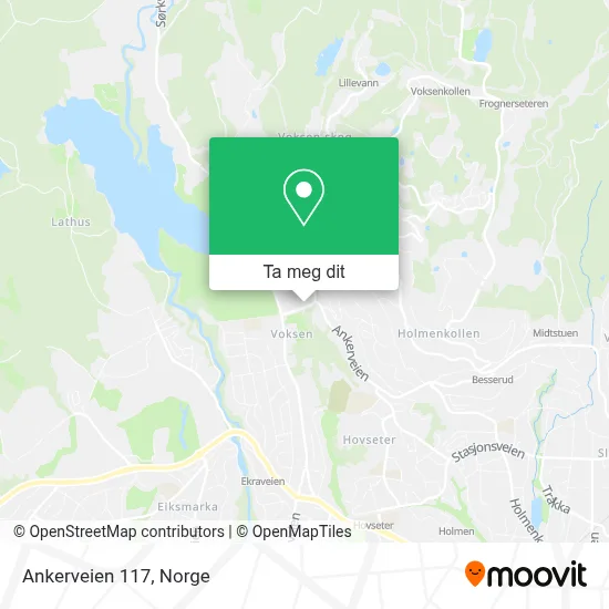 Ankerveien 117 kart