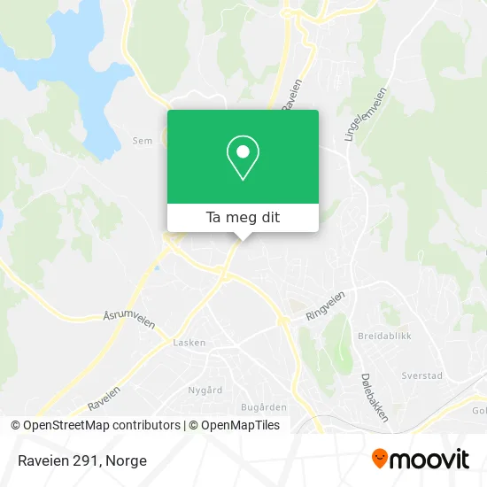 Raveien 291 kart