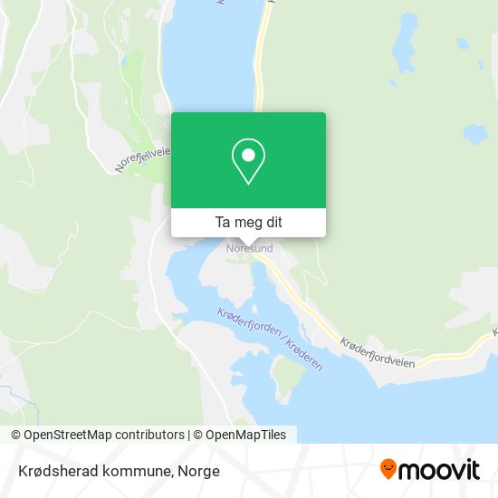 Krødsherad kommune kart