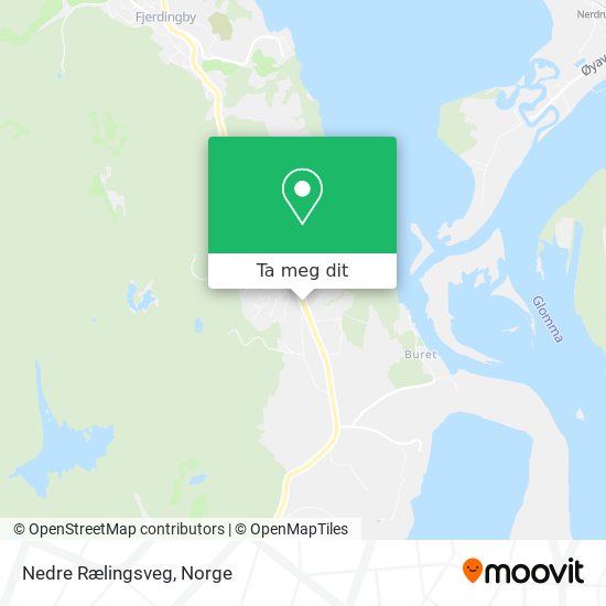 Nedre Rælingsveg kart