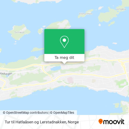 Tur til Hatlaåsen og Lerstadnakken kart
