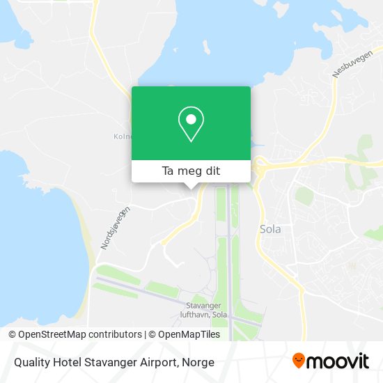 Quality Hotel Stavanger Airport kart