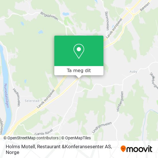Holms Motell, Restaurant &Konferansesenter AS kart