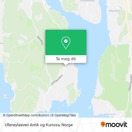 Ullerøylaaven Antik og Kuriosa kart